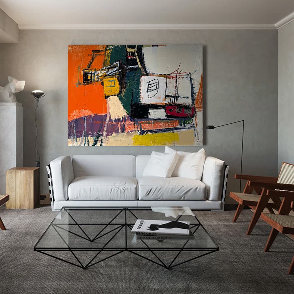 ABSTRACT ART "STATIC MESSAGE"