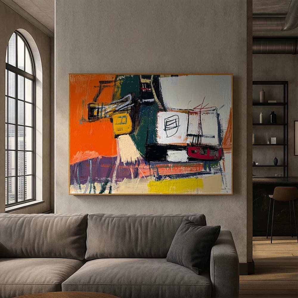 ABSTRACT ART "STATIC MESSAGE"