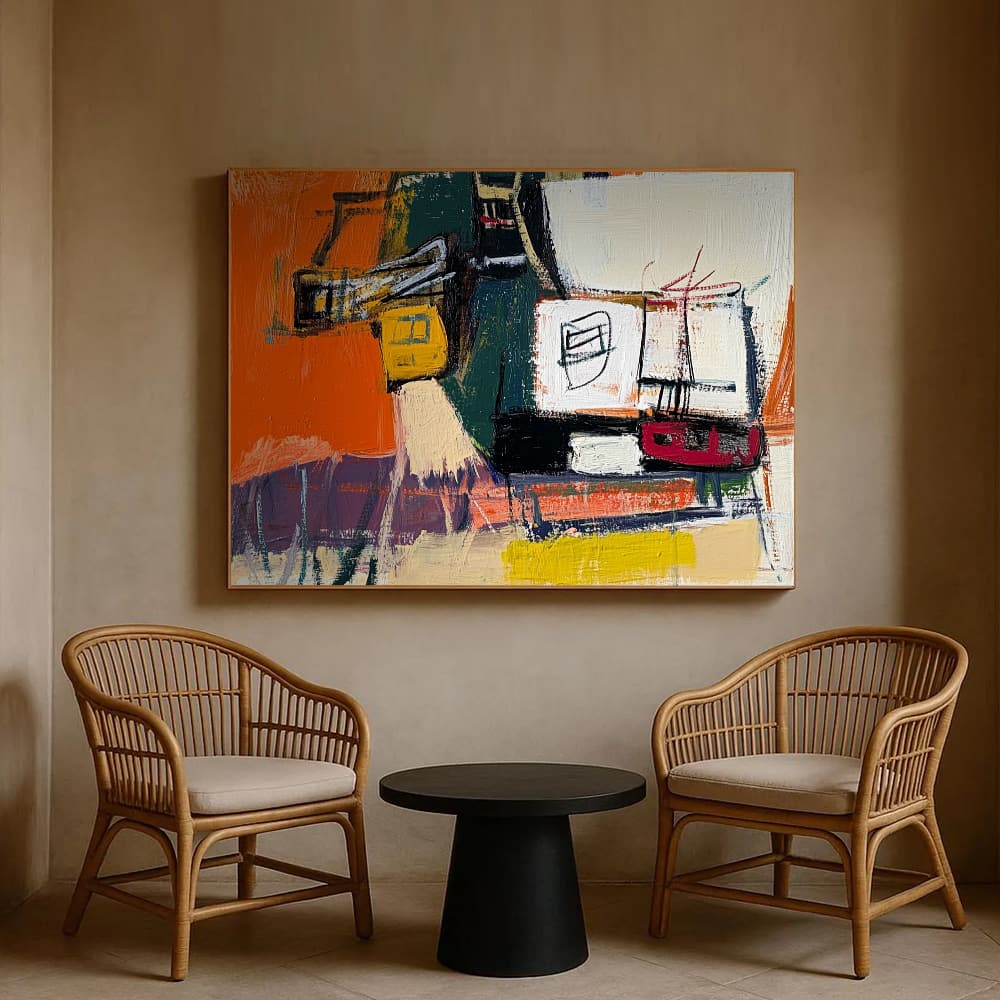 ABSTRACT ART "STATIC MESSAGE"