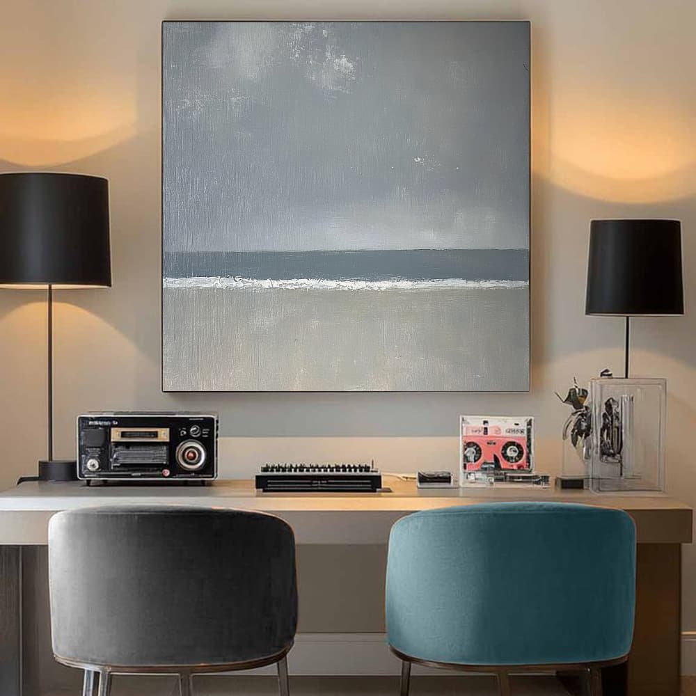 MINIMALIST ART "SILVER LINING"