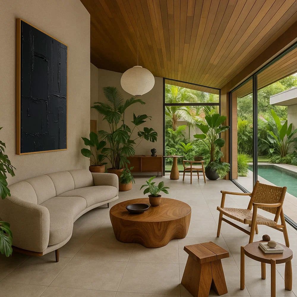 BLACK TEXTURED ART "MIDNIGHT MAZE"