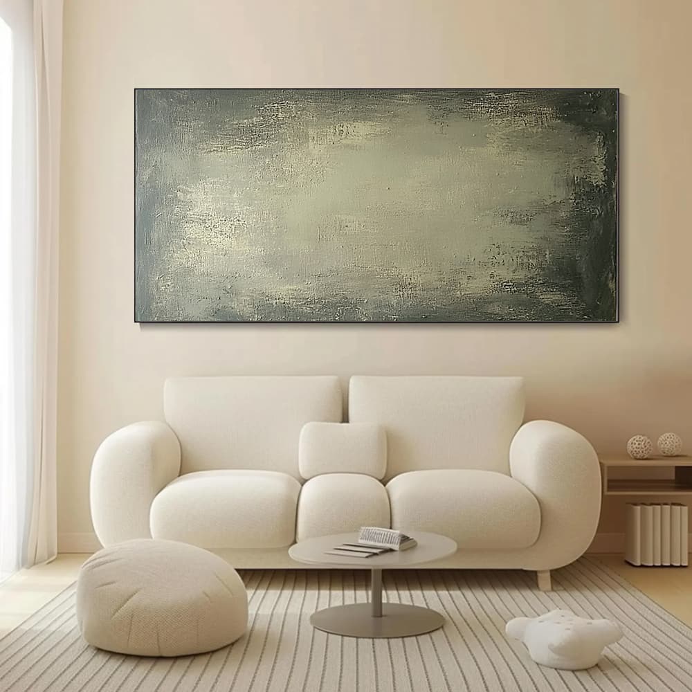 GREEN ABSTRACT ART "SERENE ABYSS"