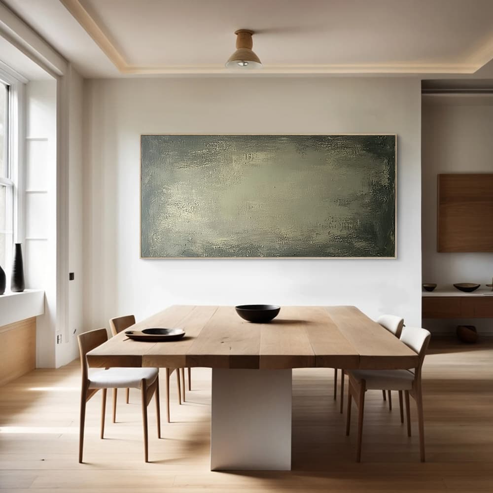 GREEN ABSTRACT ART "SERENE ABYSS"