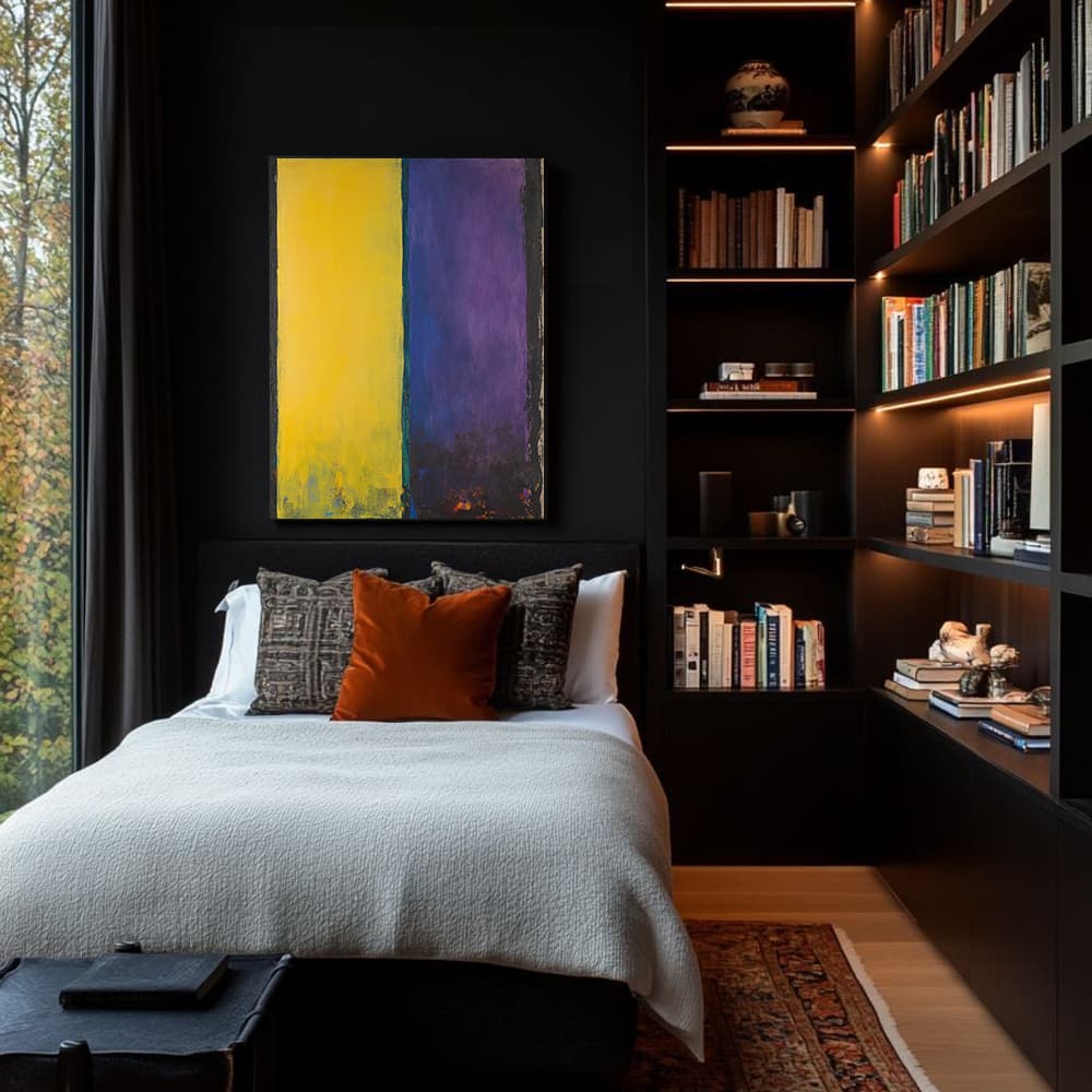 MINIMALIST COLOR BLOCK: "GOLDEN AMETHYST"
