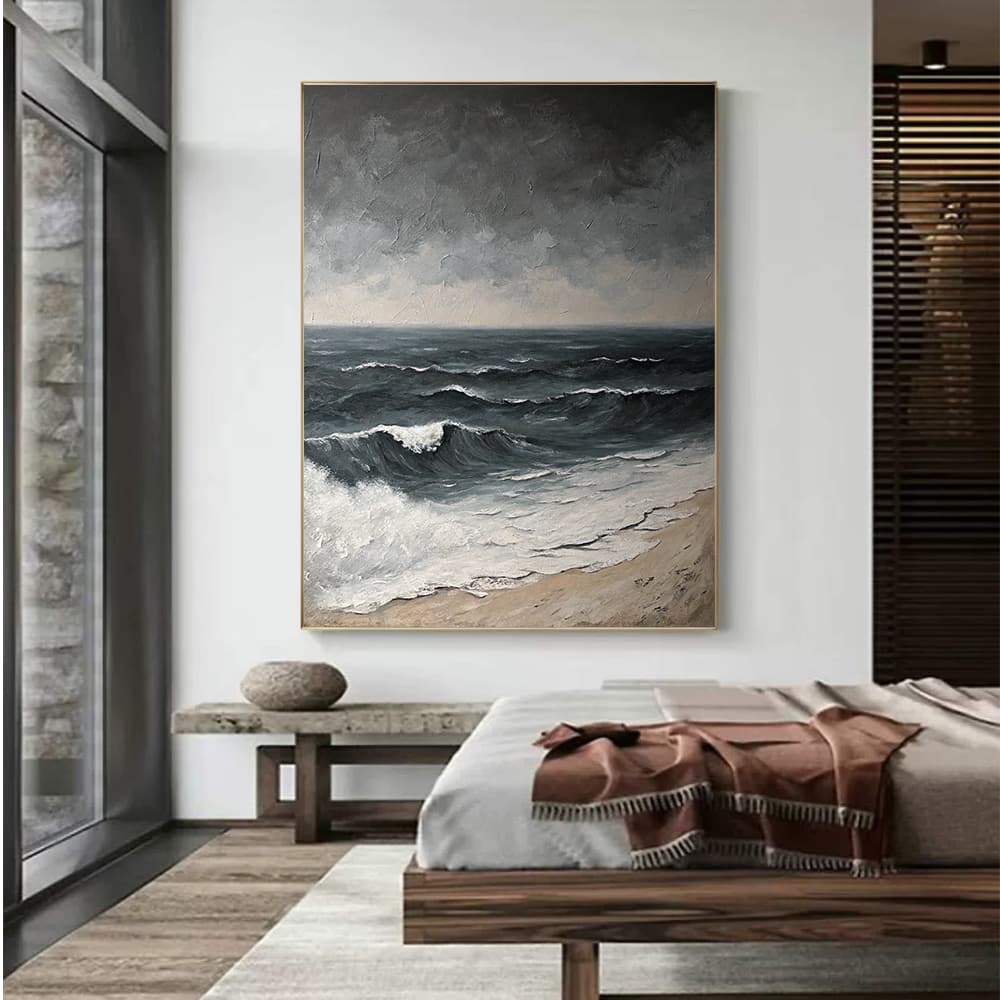 ATMOSPHERIC PAINTING: "STORMY SHORES"