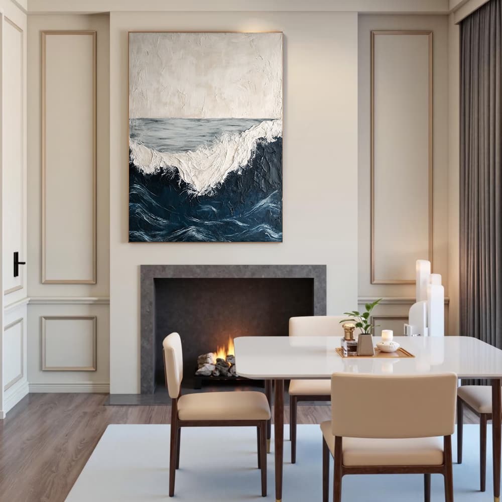 SEA & BEACH ART "ROUGH WATERS"