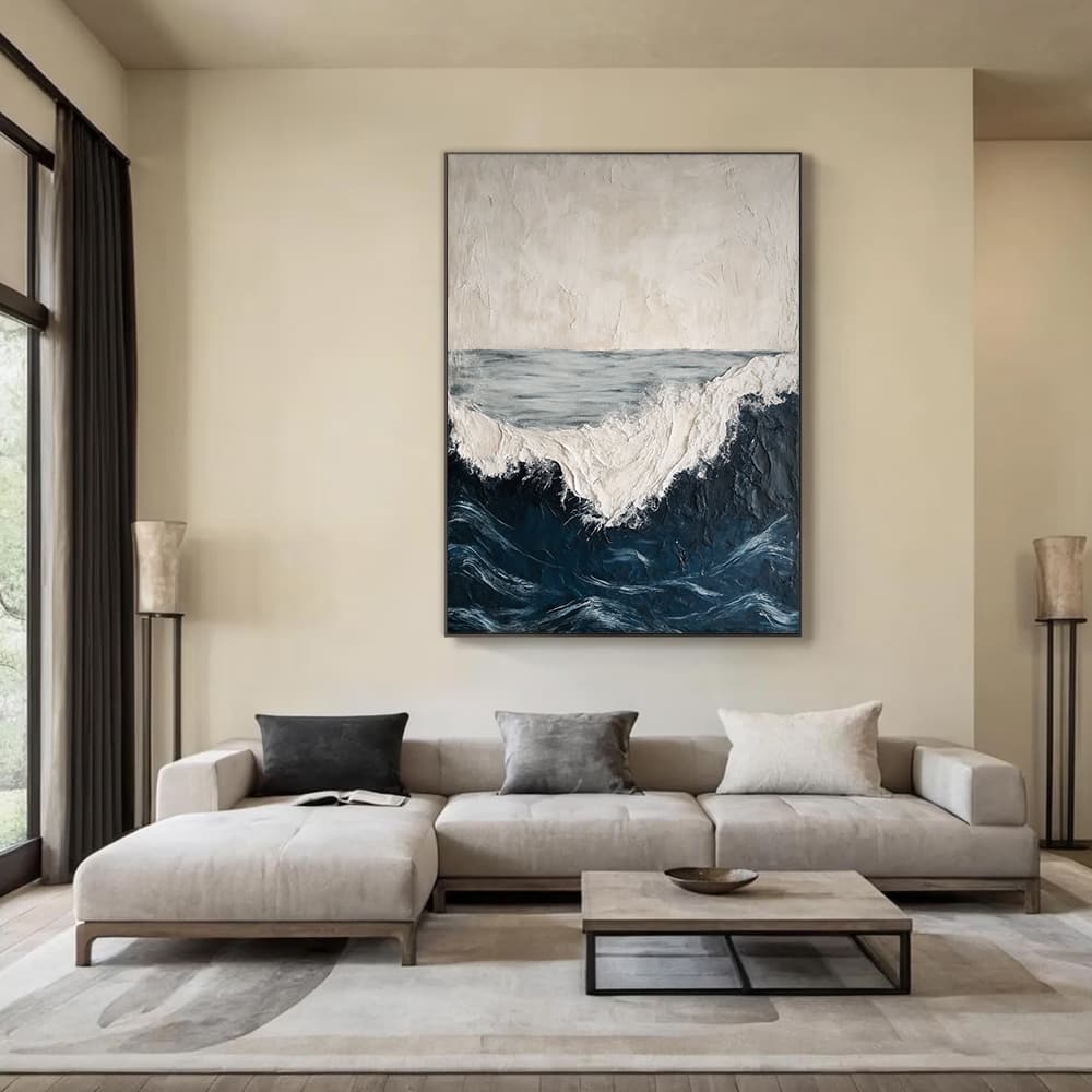 SEA & BEACH ART "ROUGH WATERS"