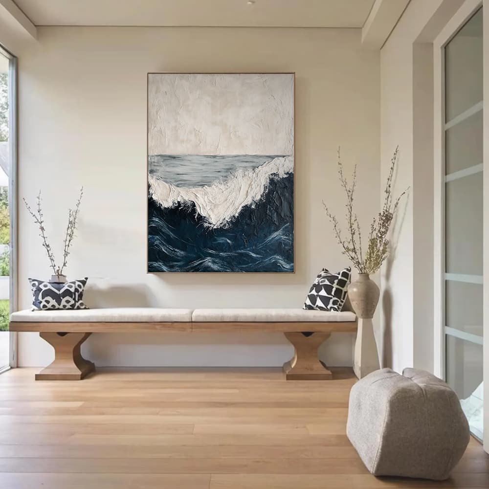 SEA & BEACH ART "ROUGH WATERS"