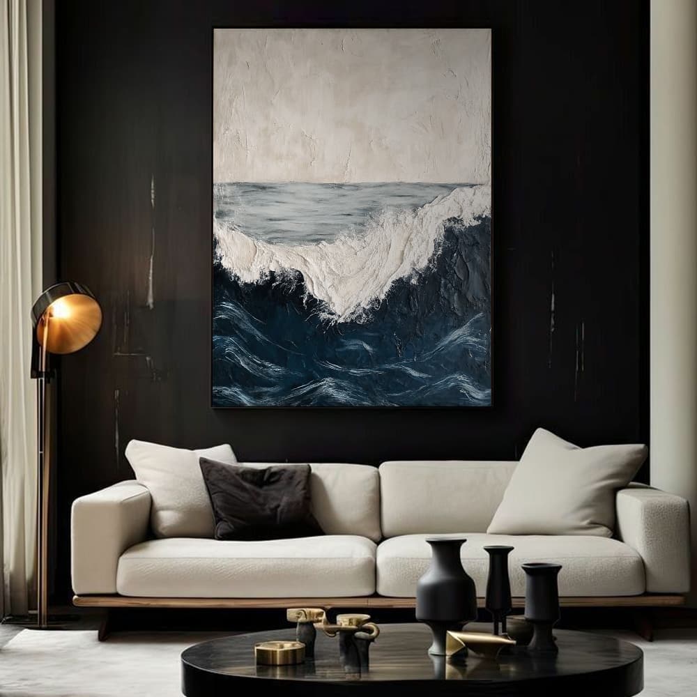 SEA & BEACH ART "ROUGH WATERS"