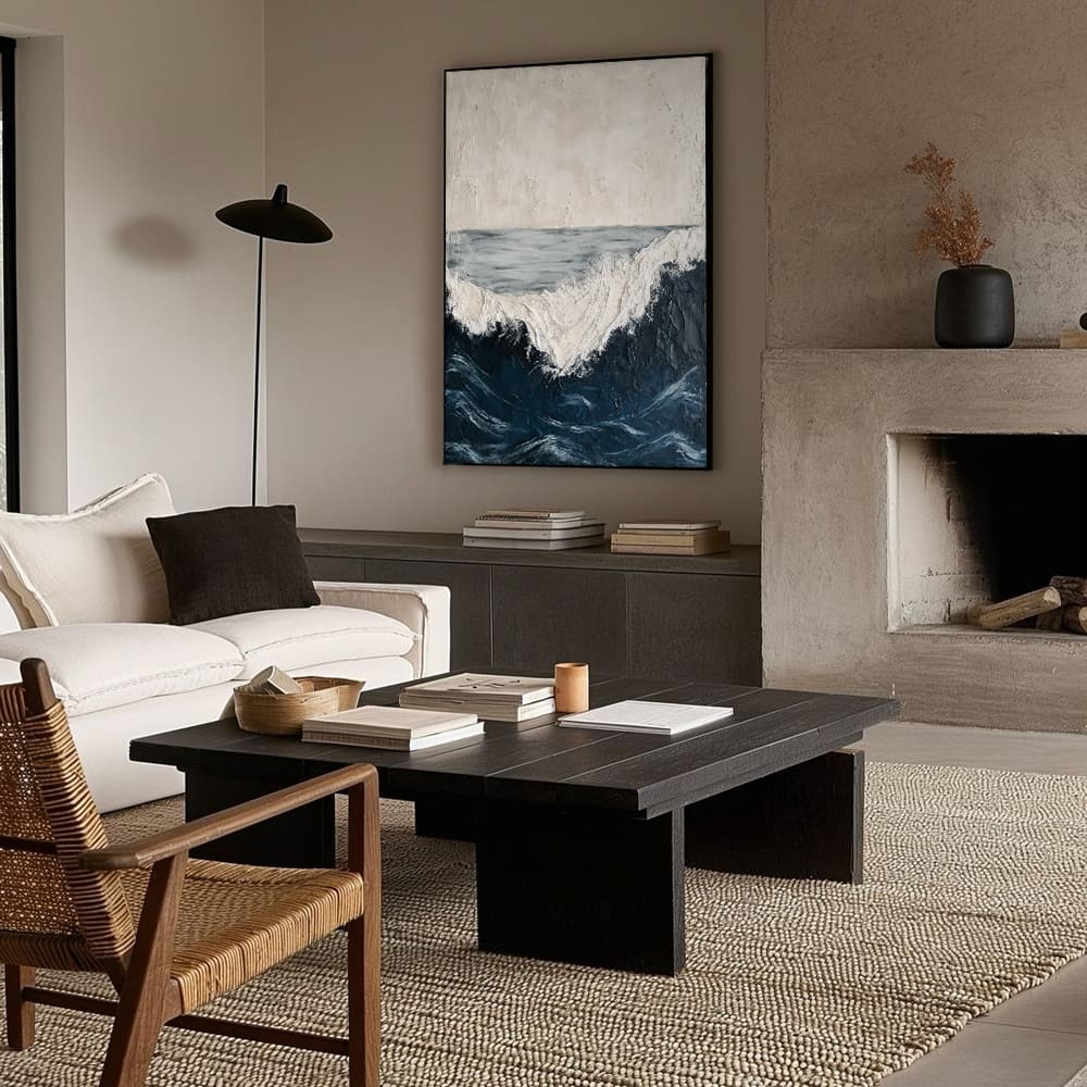 SEA & BEACH ART "ROUGH WATERS"