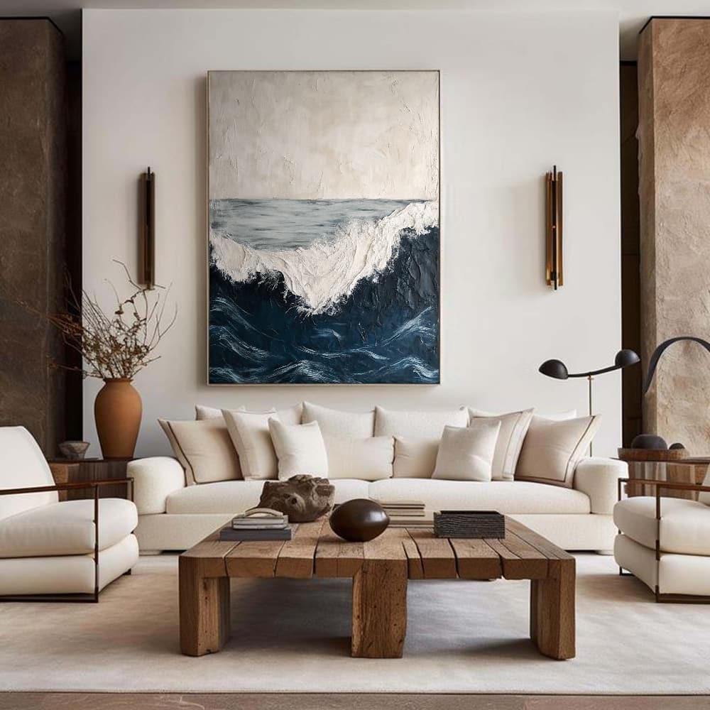 SEA & BEACH ART "ROUGH WATERS"