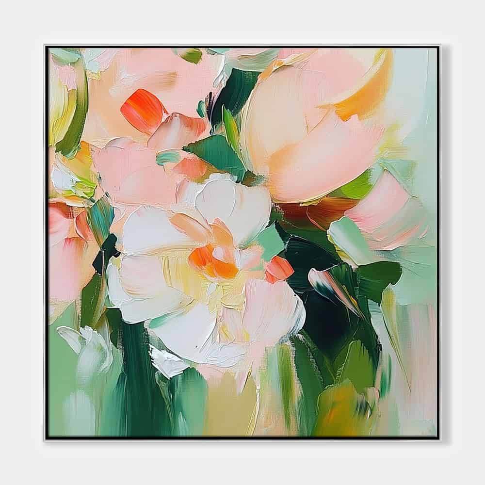 COLOR ABSTRACT ART "GENTLE POSIES"