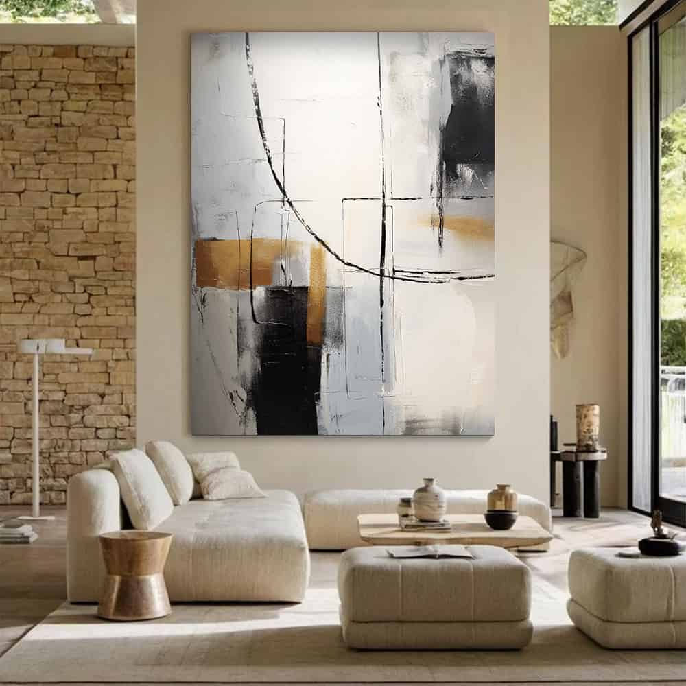ABSTRACT ART "ARCHITECT'S TRACE"