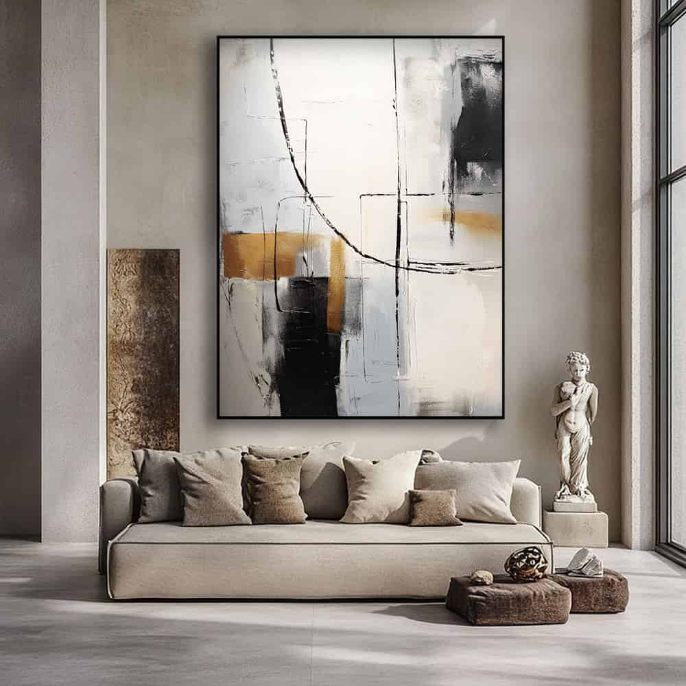 ABSTRACT ART "ARCHITECT'S TRACE"