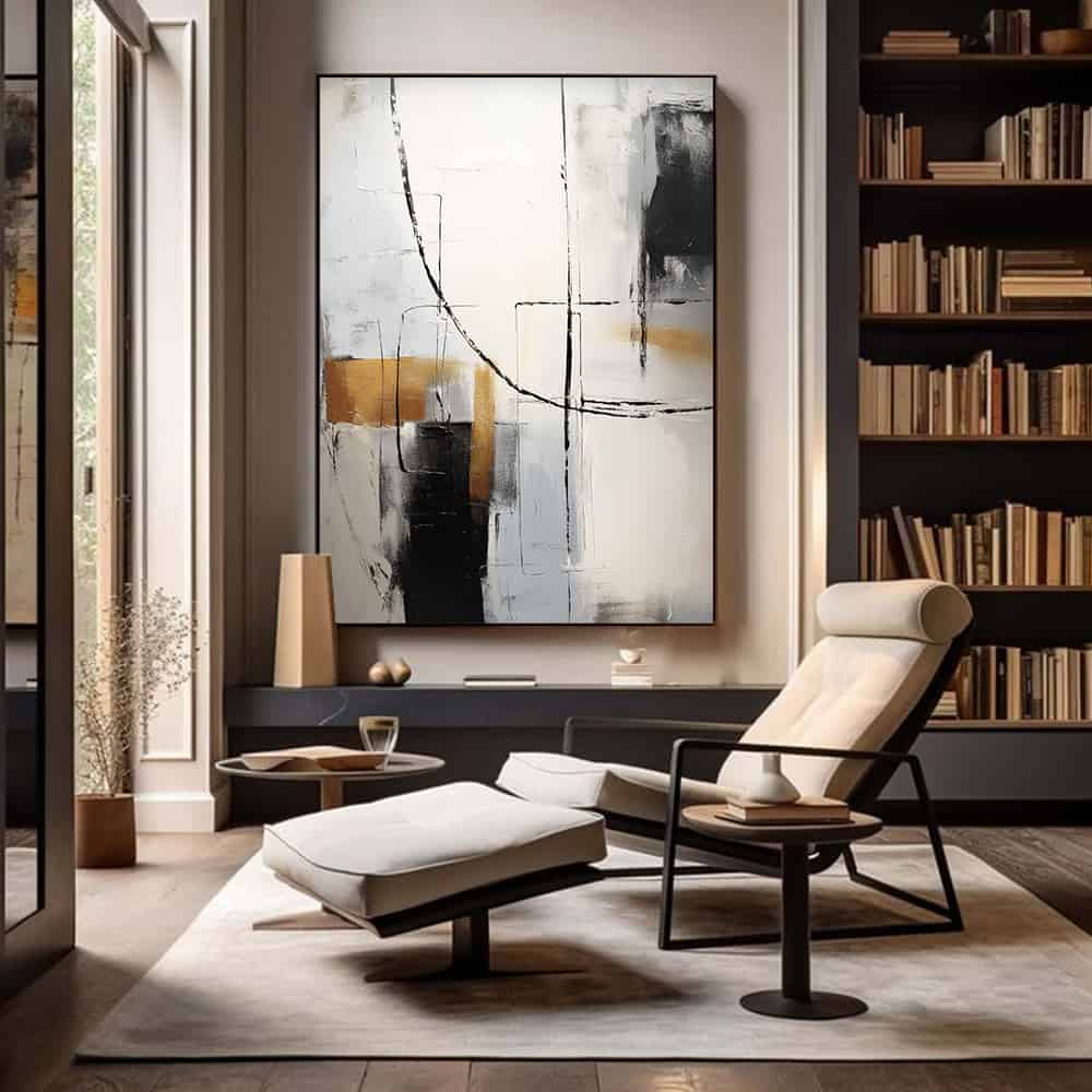 ABSTRACT ART "ARCHITECT'S TRACE"