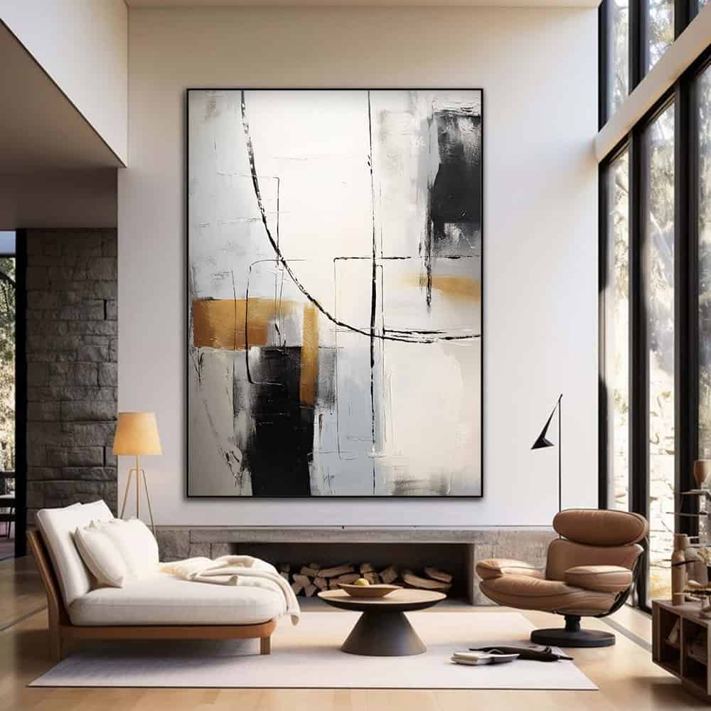 ABSTRACT ART "ARCHITECT'S TRACE"