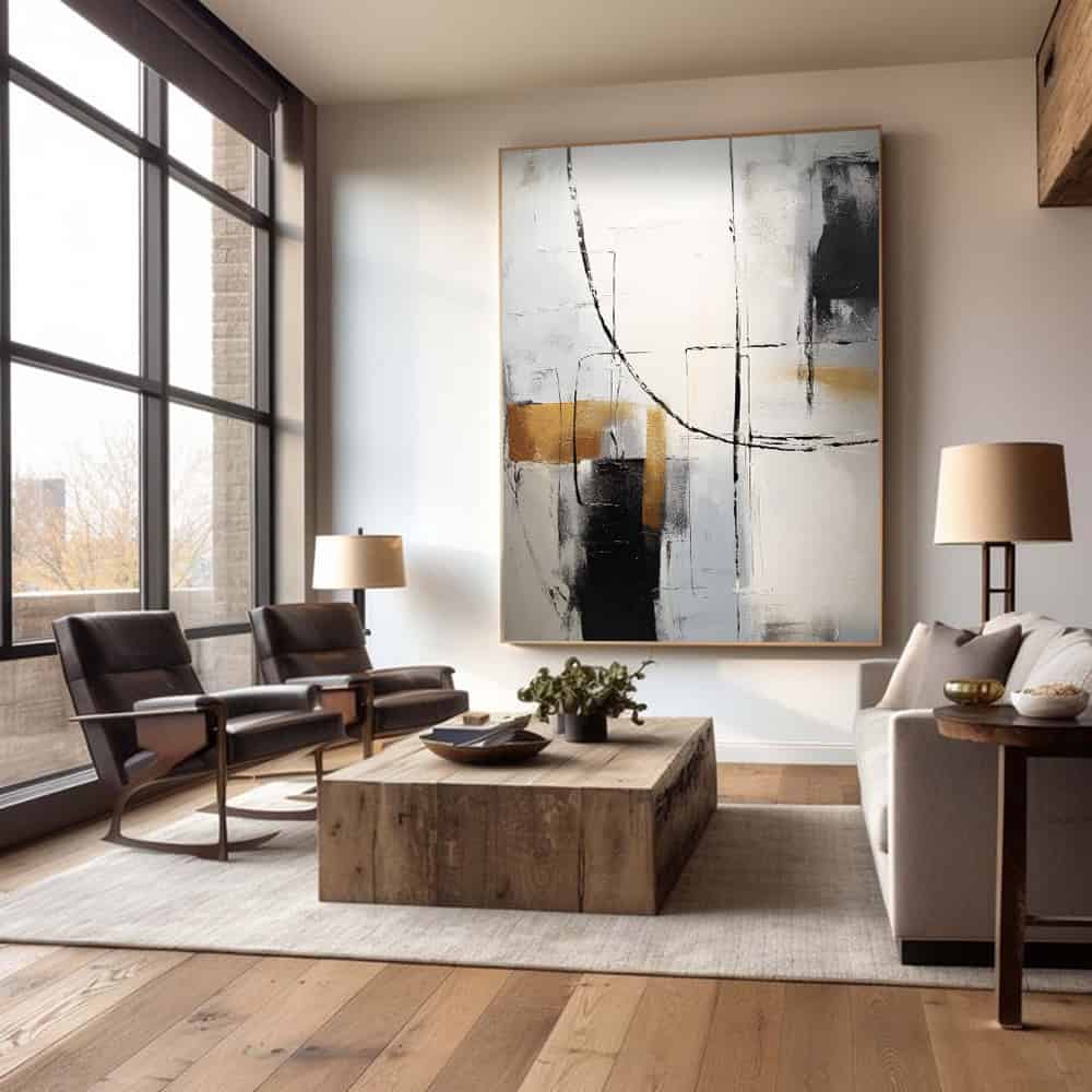 ABSTRACT ART "ARCHITECT'S TRACE"