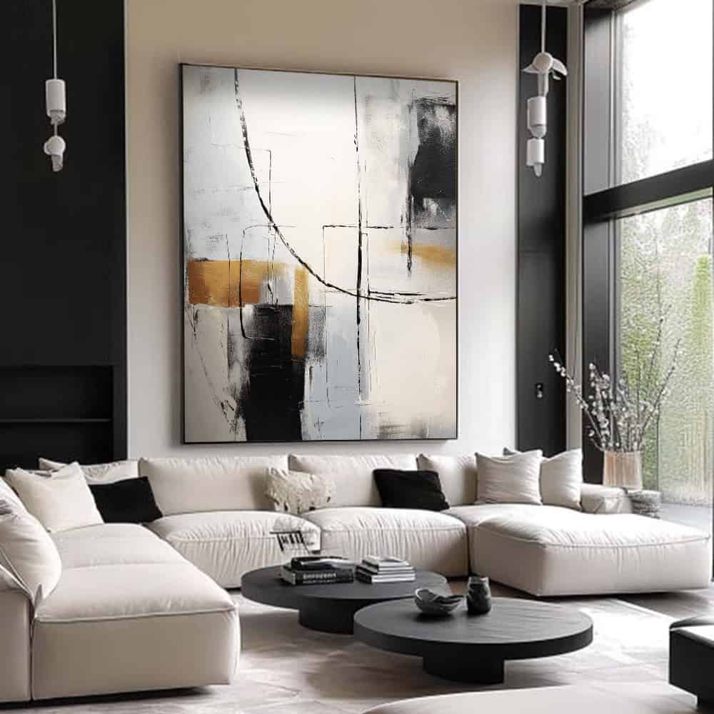 ABSTRACT ART "ARCHITECT'S TRACE"