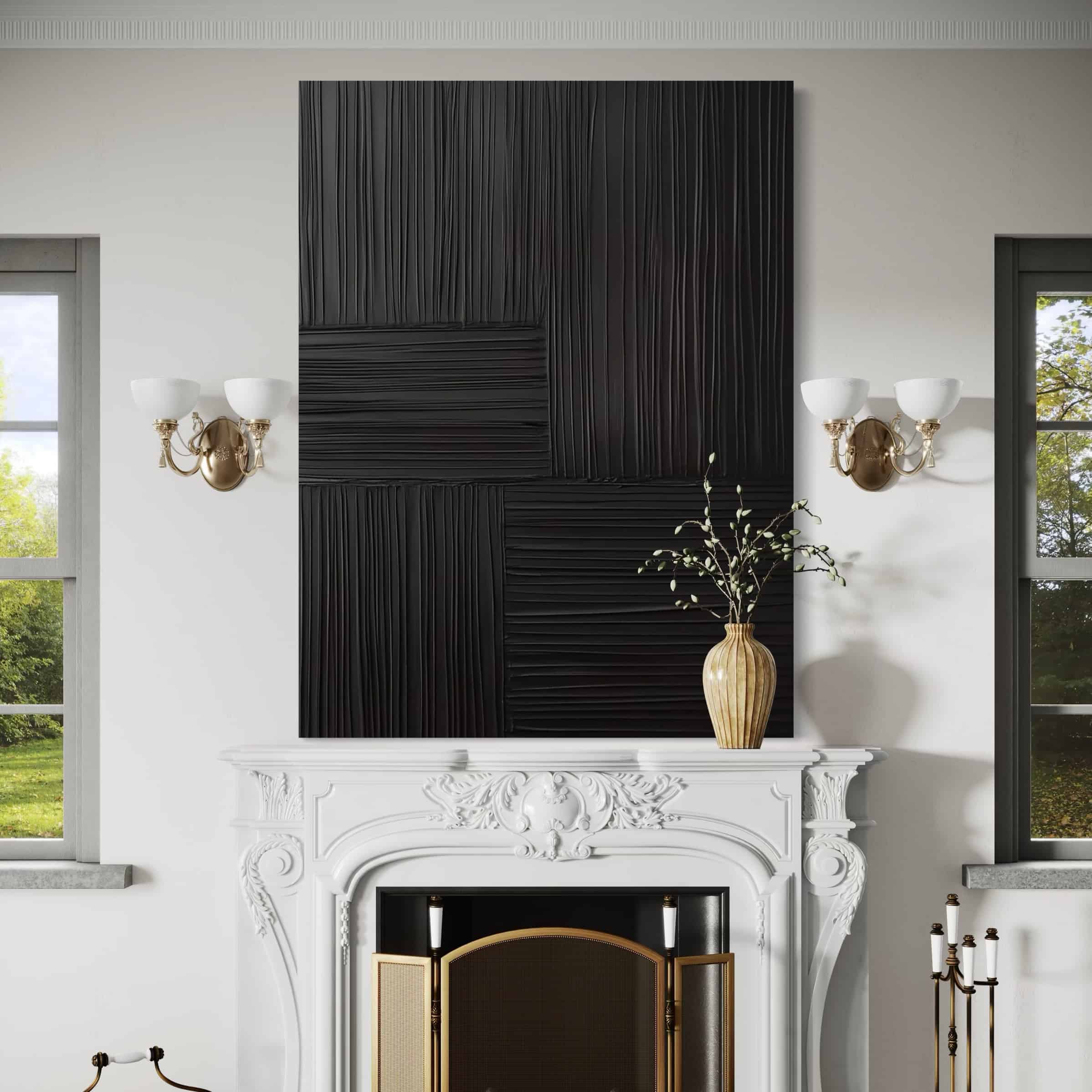 ABSTRACT ART "BLACK SYMPHONY"