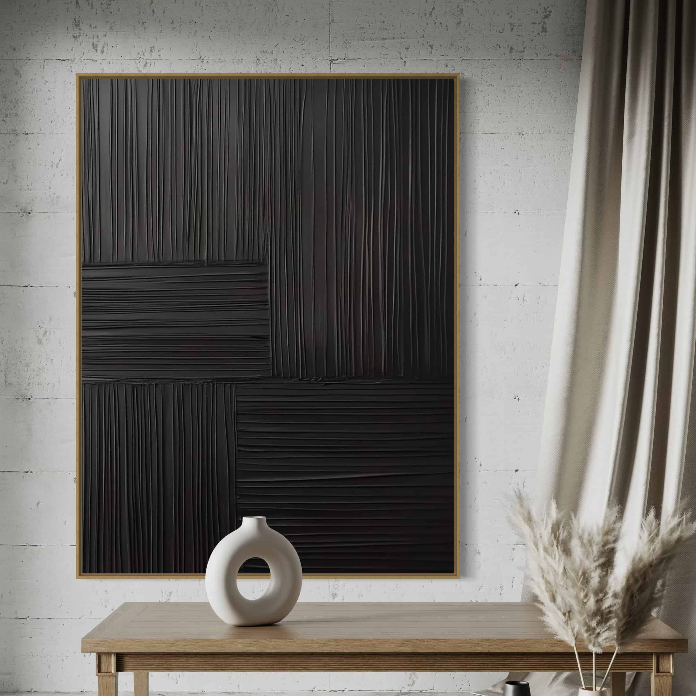 ABSTRACT ART "BLACK SYMPHONY"
