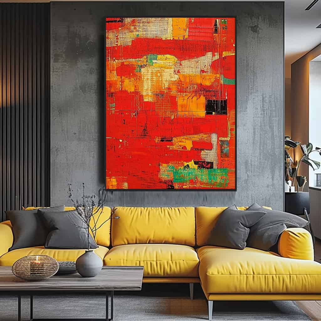 ABSTRACT ART "CONCRETE PALIMPSEST"