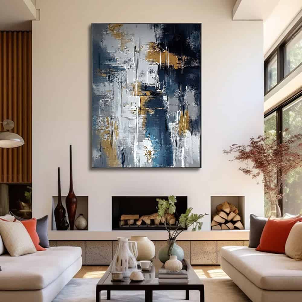 ABSTRACT ART "ECHOES IN THE RAIN"