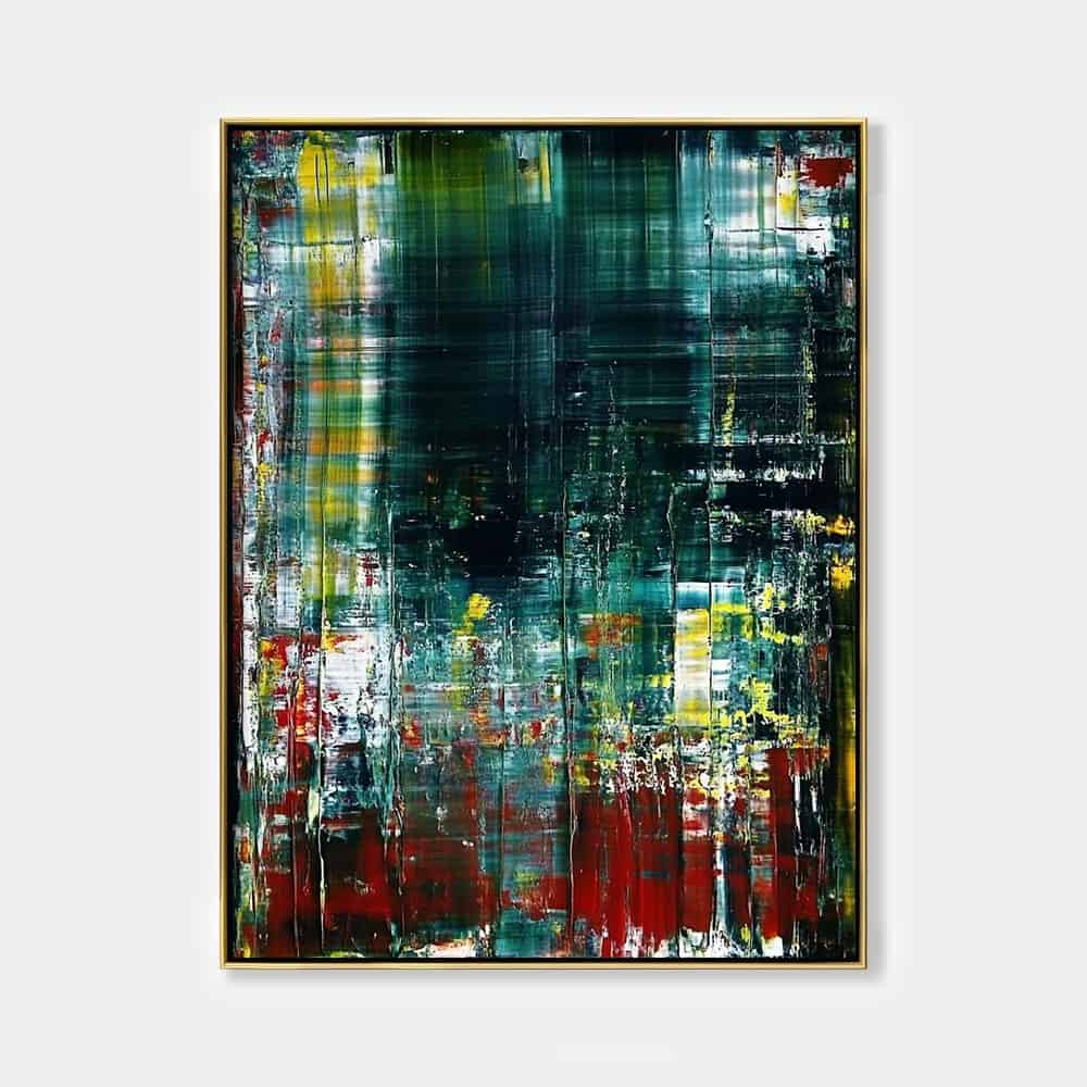 ABSTRACT ART "EMERALD DECAY"