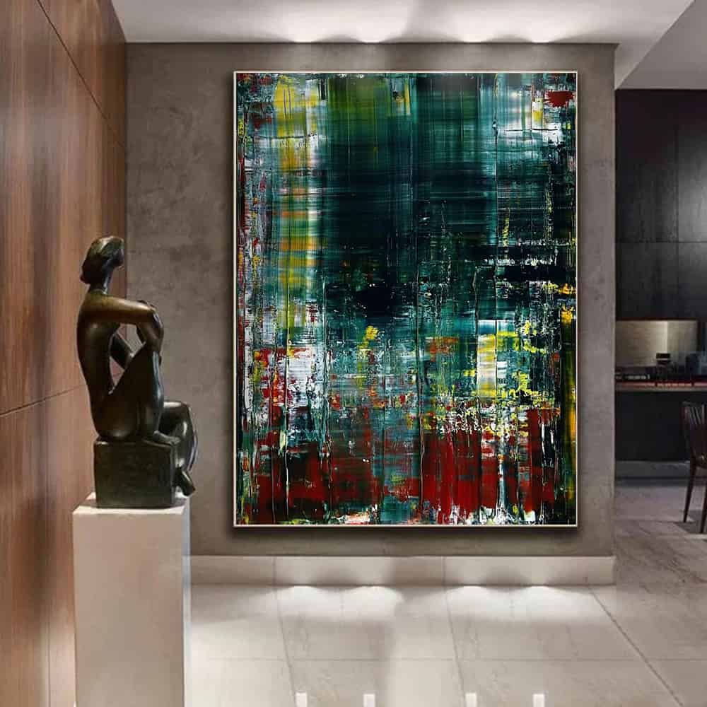 ABSTRACT ART "EMERALD DECAY"