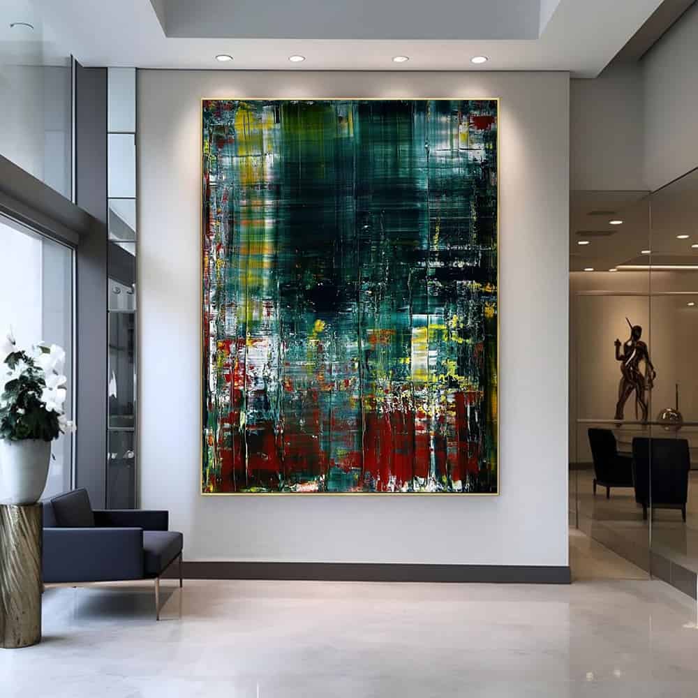 ABSTRACT ART "EMERALD DECAY"