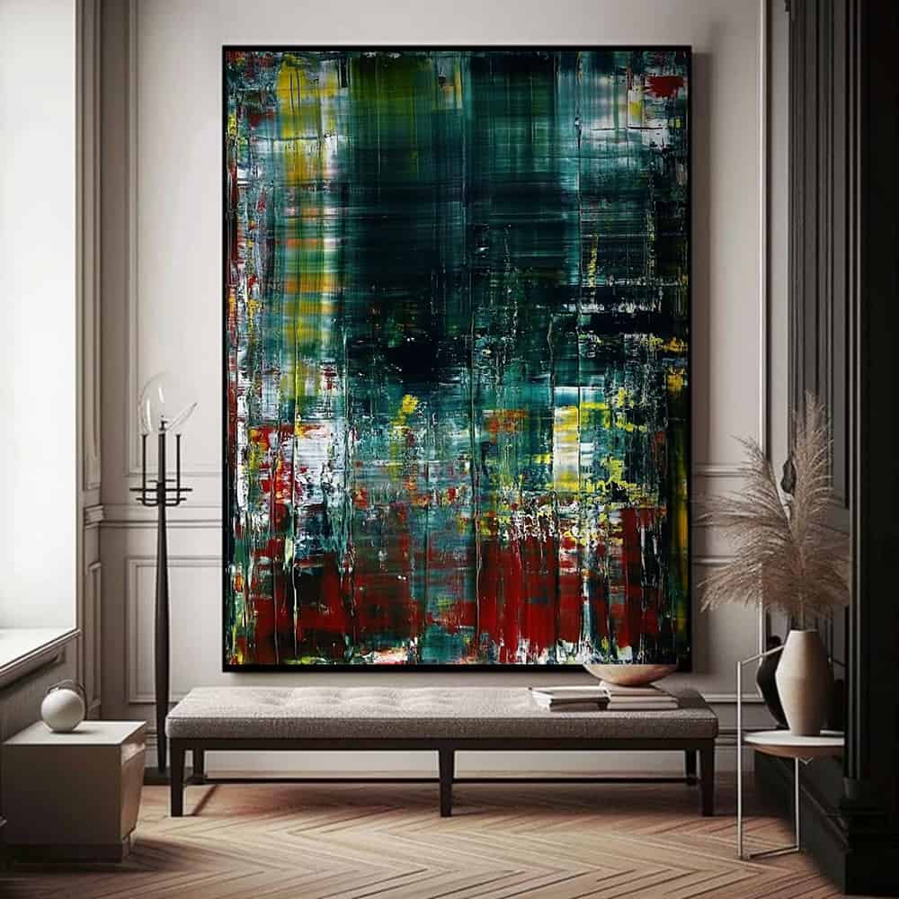 ABSTRACT ART "EMERALD DECAY"