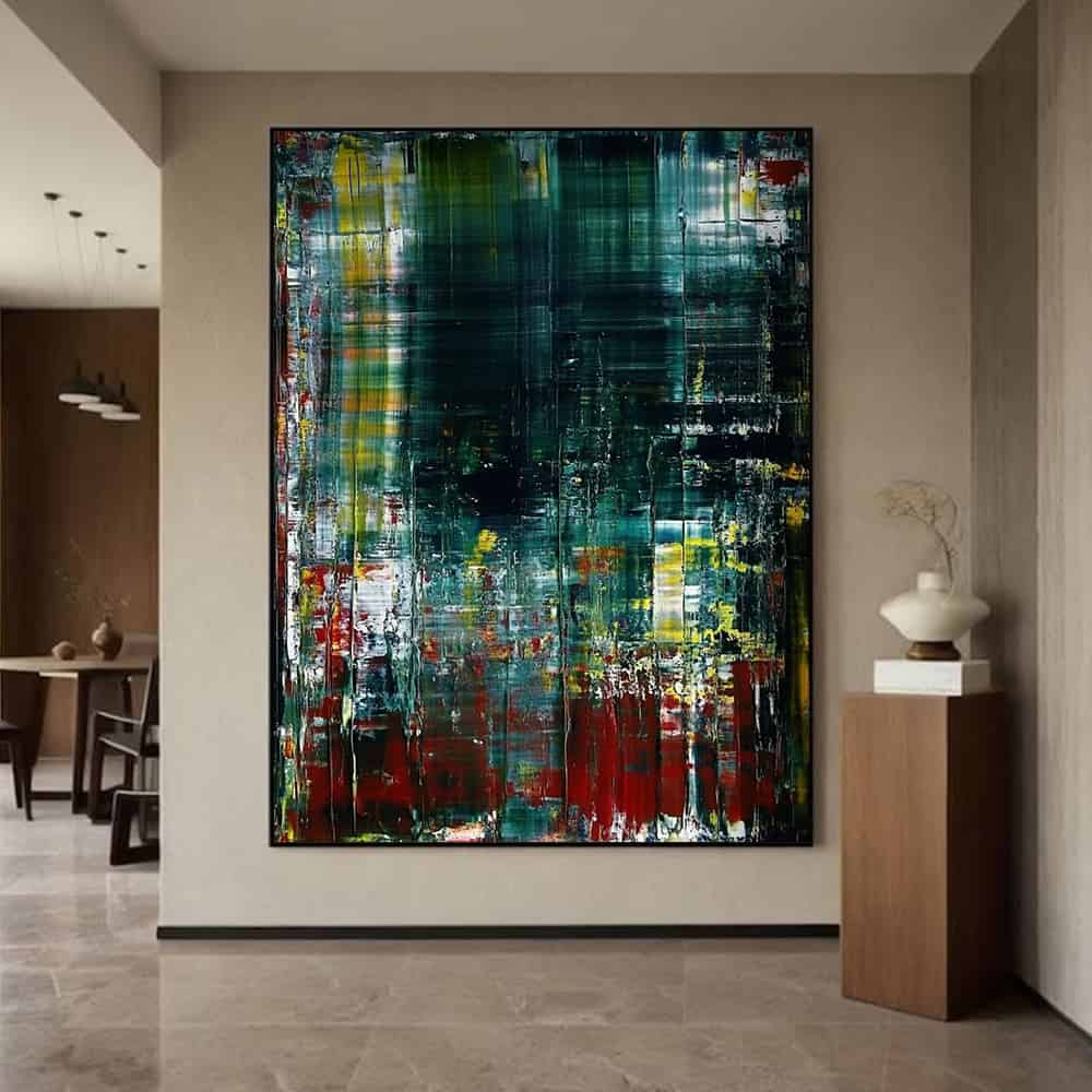 ABSTRACT ART "EMERALD DECAY"
