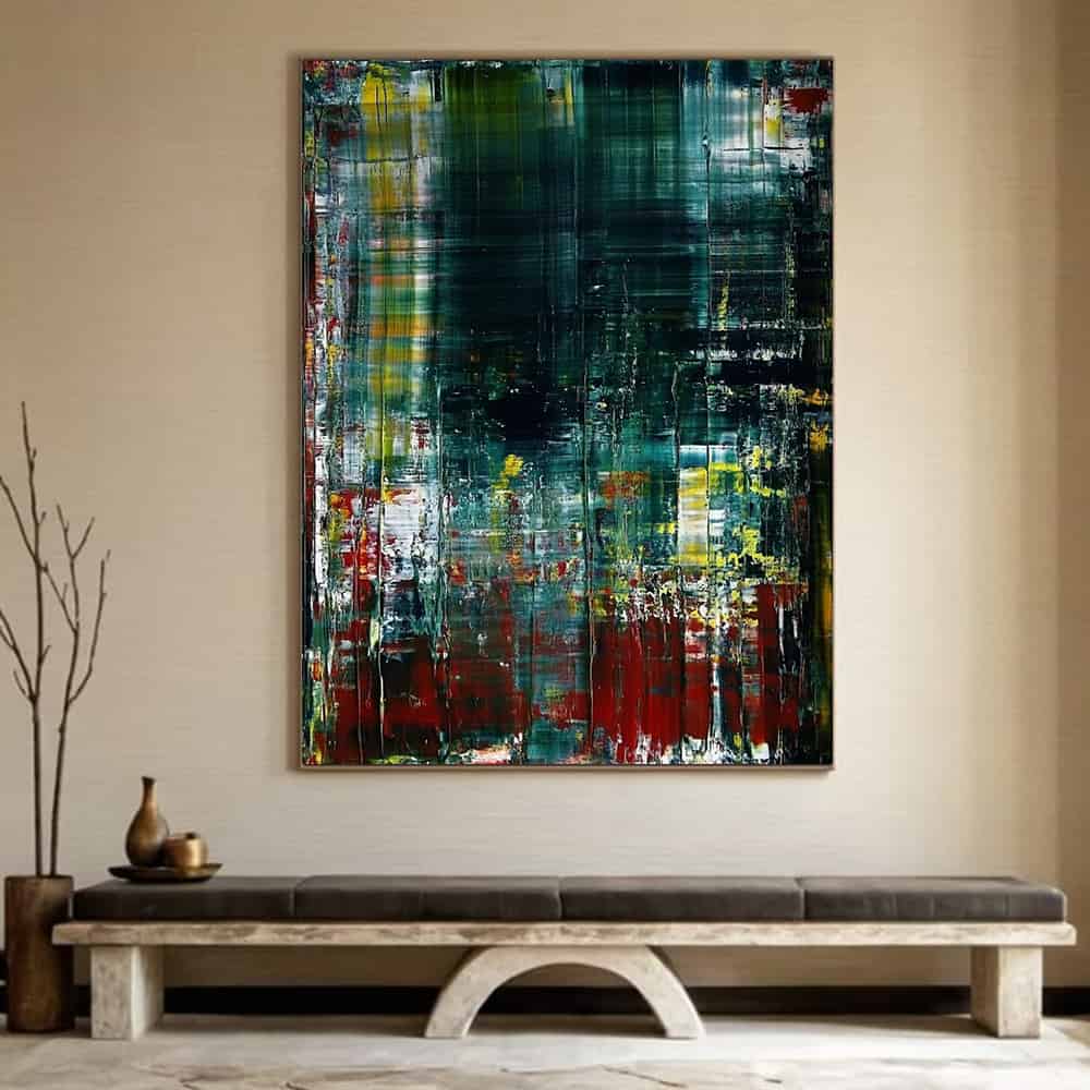 ABSTRACT ART "EMERALD DECAY"