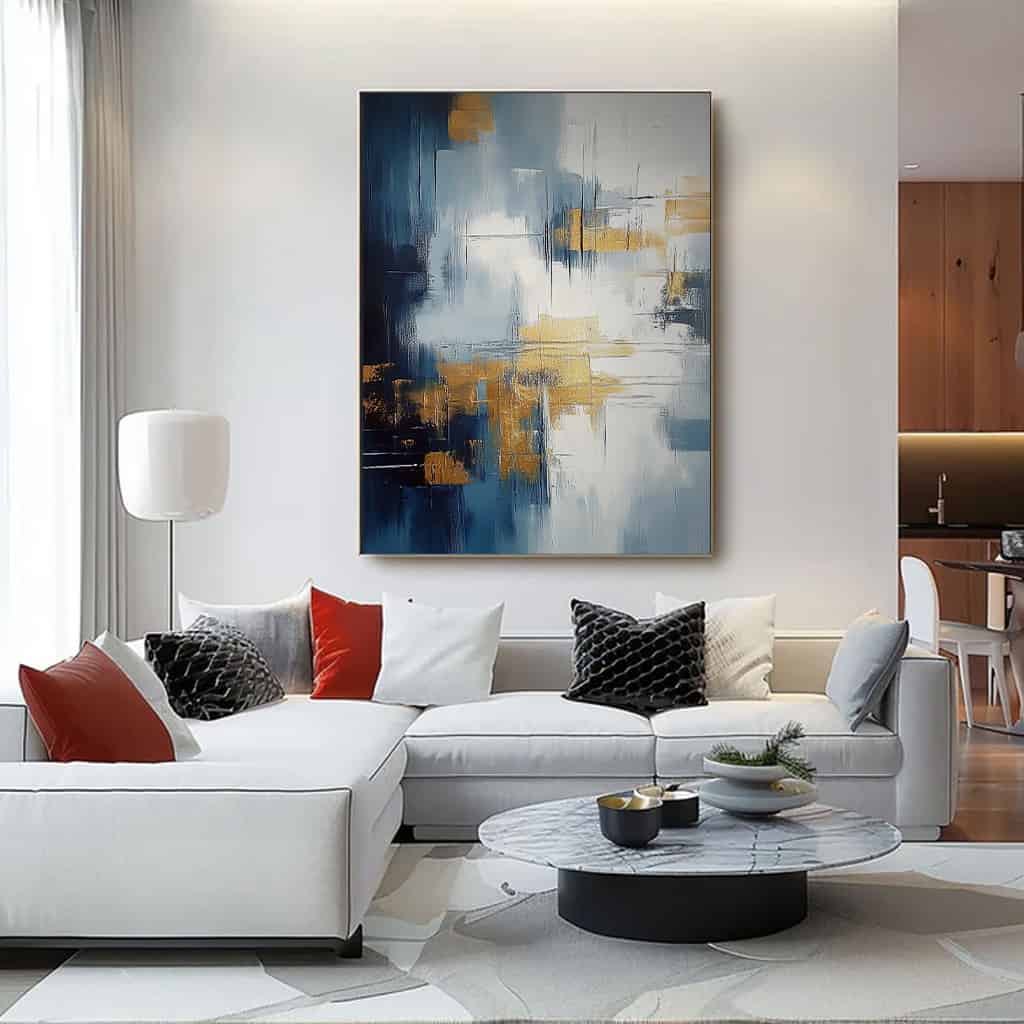 ABSTRACT ART "GLIMMERING FOG"