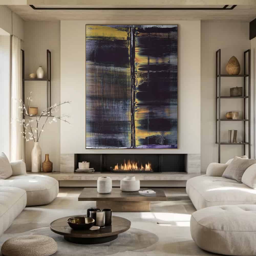 ABSTRACT ART "GOLDEN FISSURE"