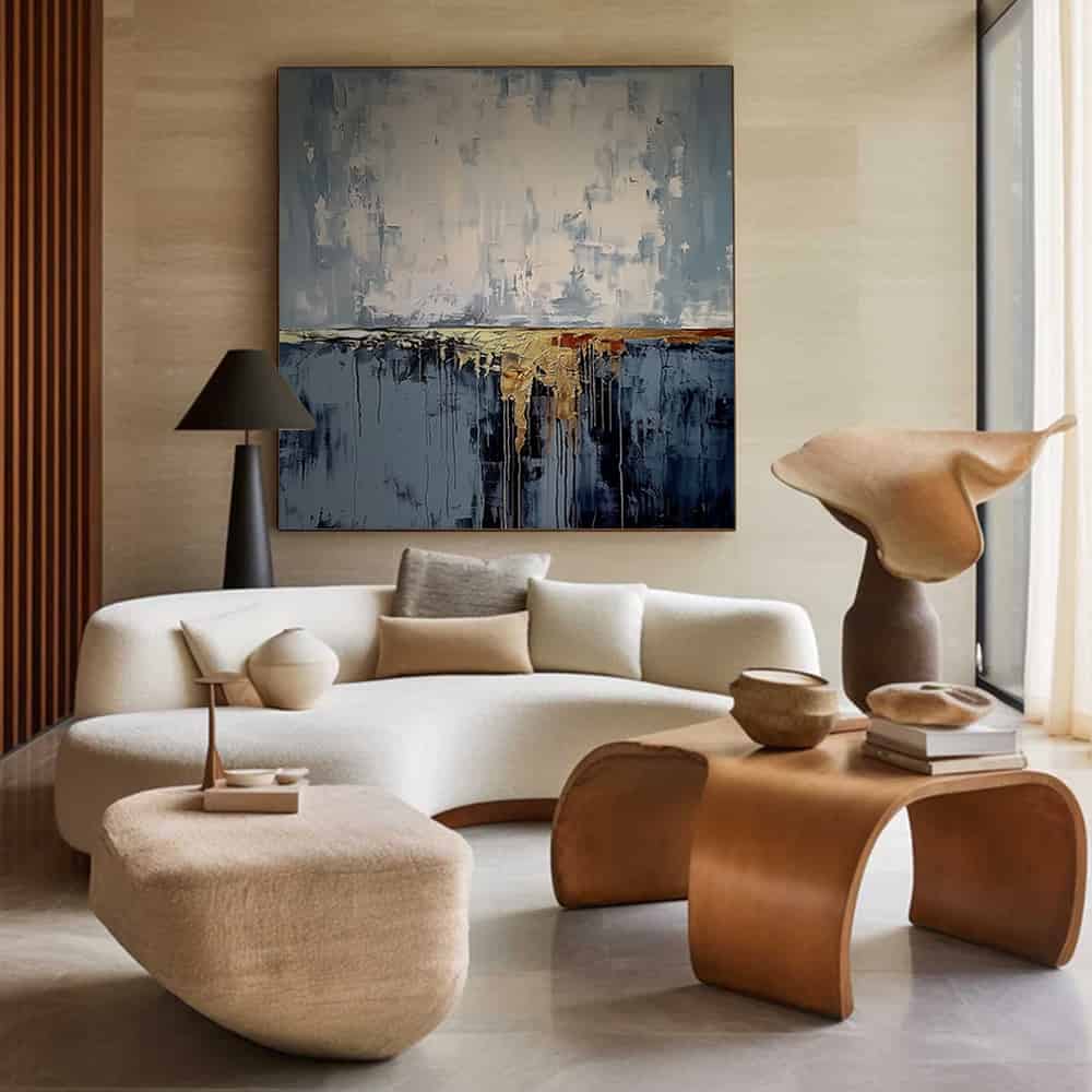 ABSTRACT ART "MELTING HORIZON"