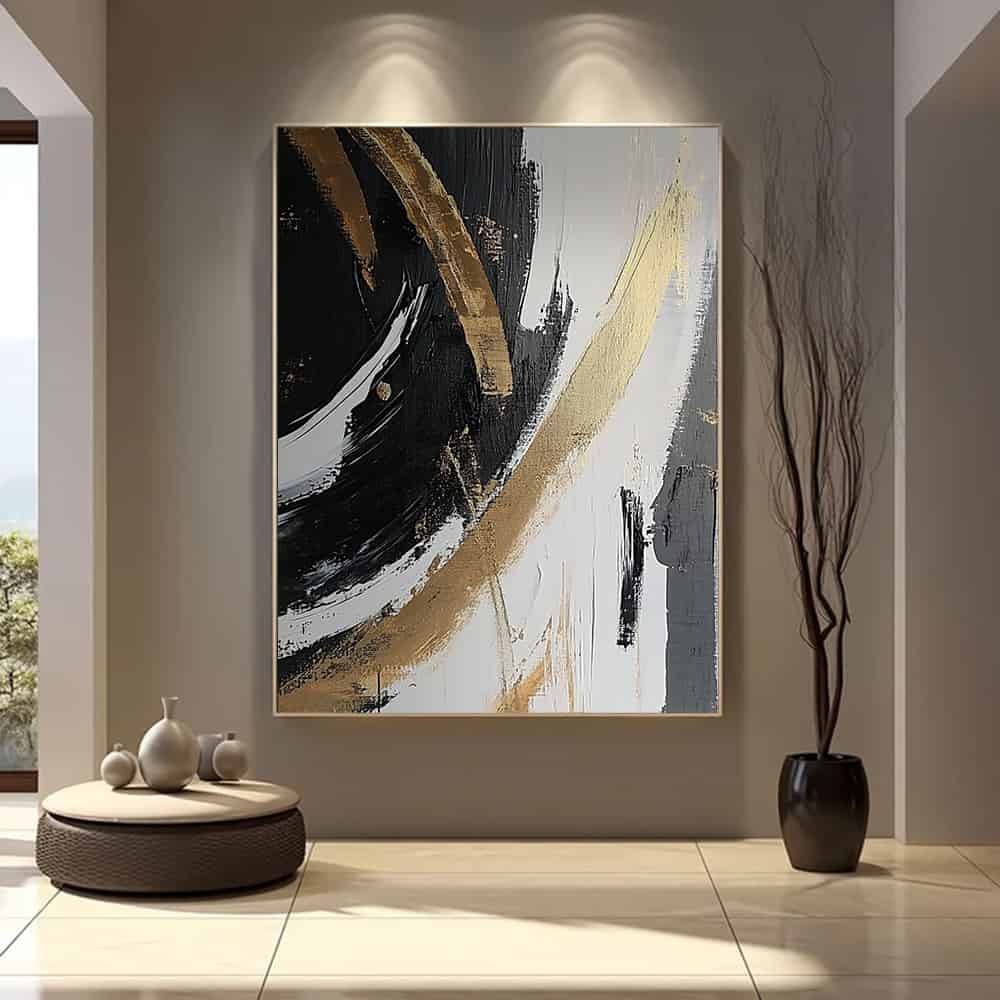 ABSTRACT ART "MIDNIGHT RUSH"