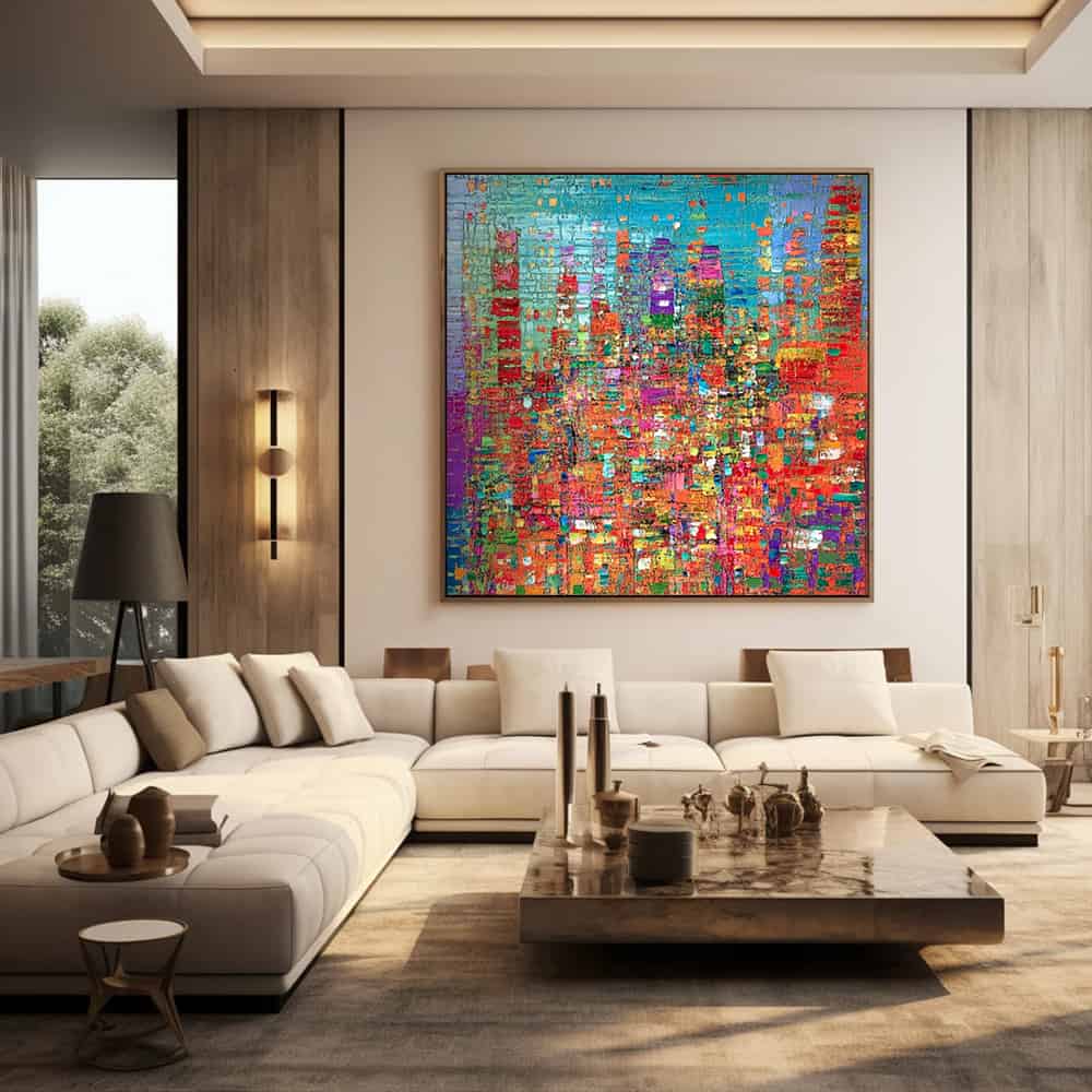 ABSTRACT ART "MOSAIC METROPOLIS"