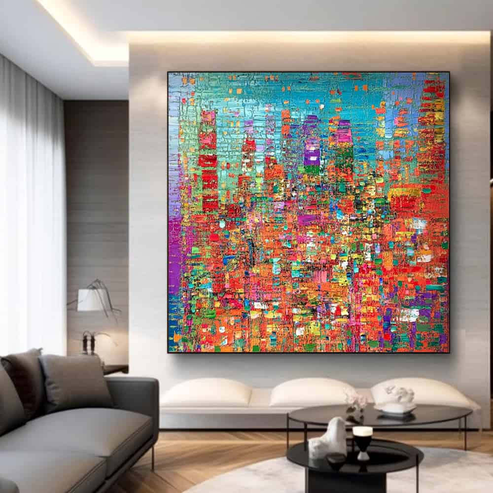 ABSTRACT ART "MOSAIC METROPOLIS"