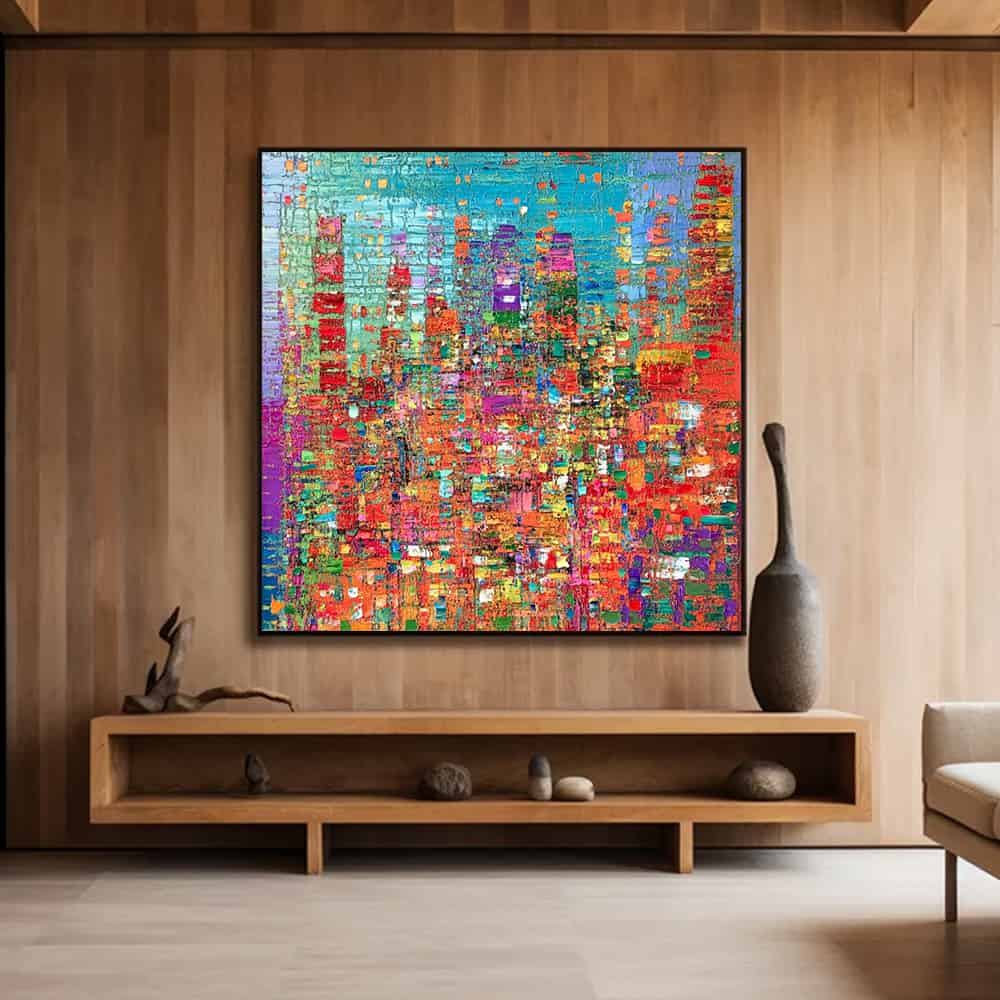 ABSTRACT ART "MOSAIC METROPOLIS"