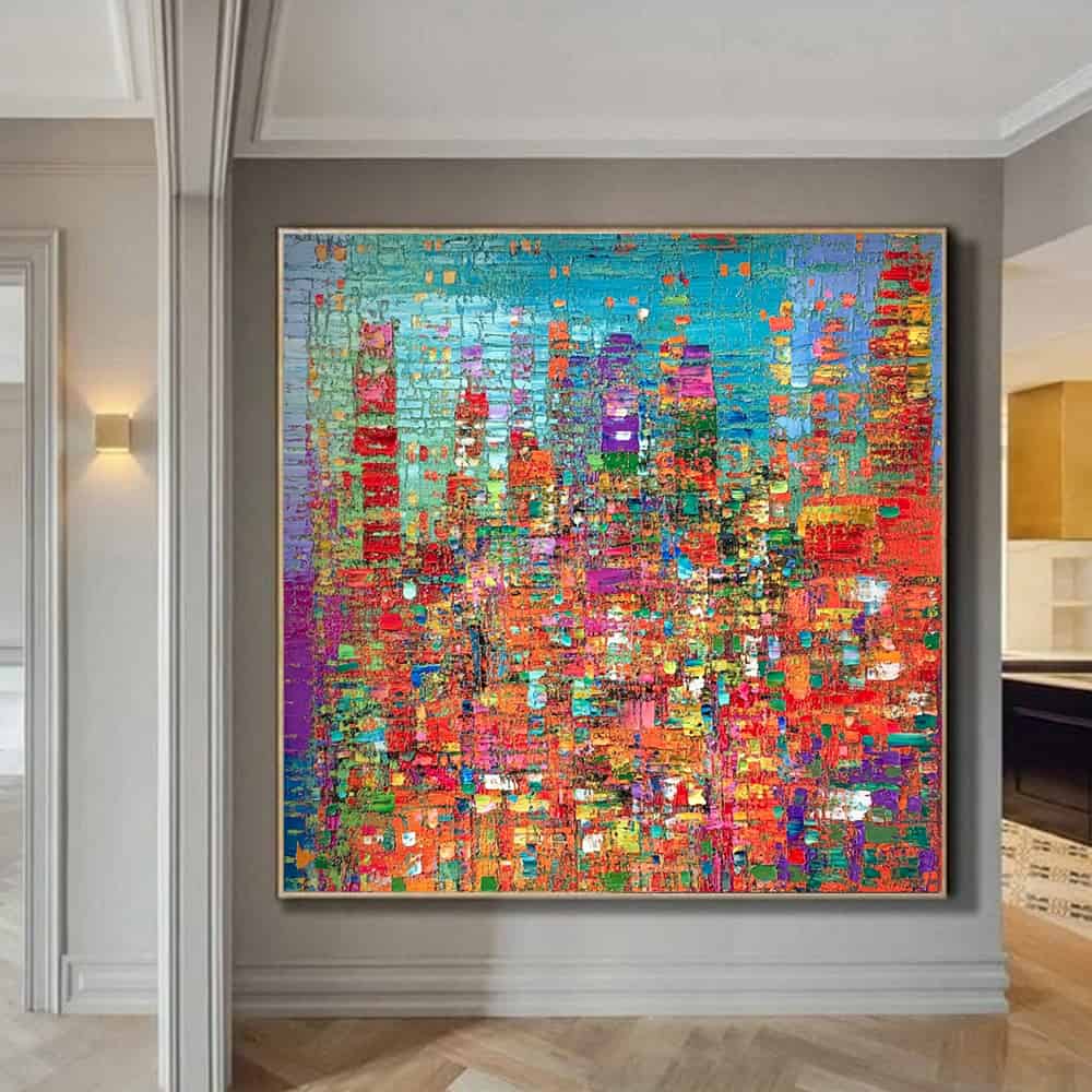 ABSTRACT ART "MOSAIC METROPOLIS"