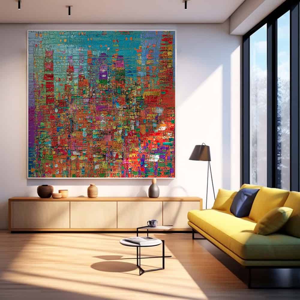 ABSTRACT ART "MOSAIC METROPOLIS"