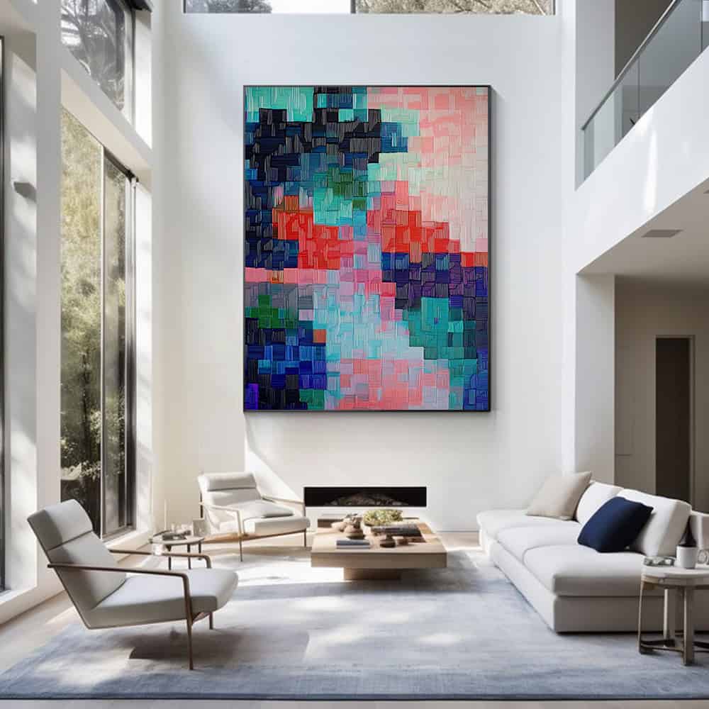 ABSTRACT ART "PIXELATED FLUX"