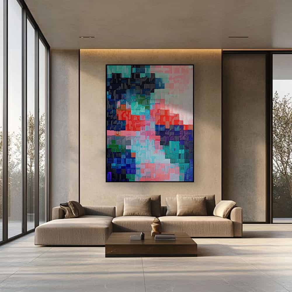 ABSTRACT ART "PIXELATED FLUX"