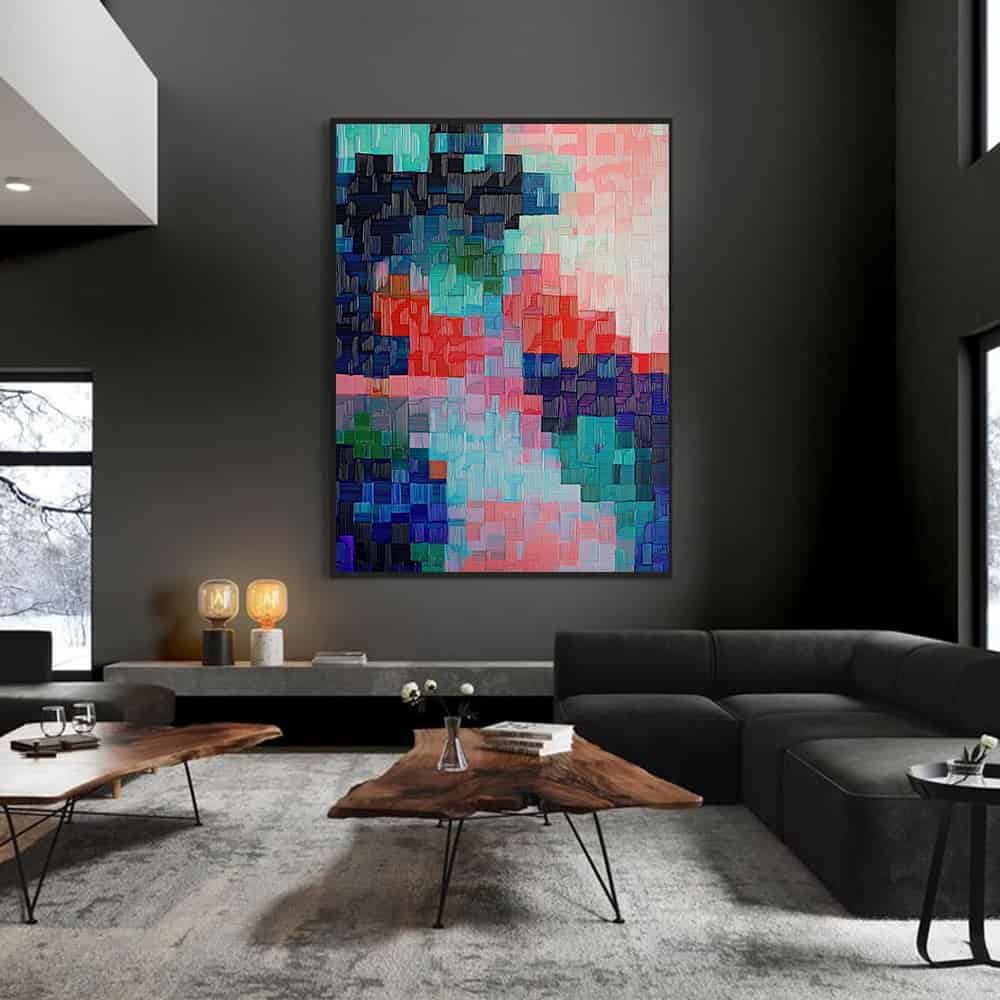 ABSTRACT ART "PIXELATED FLUX"