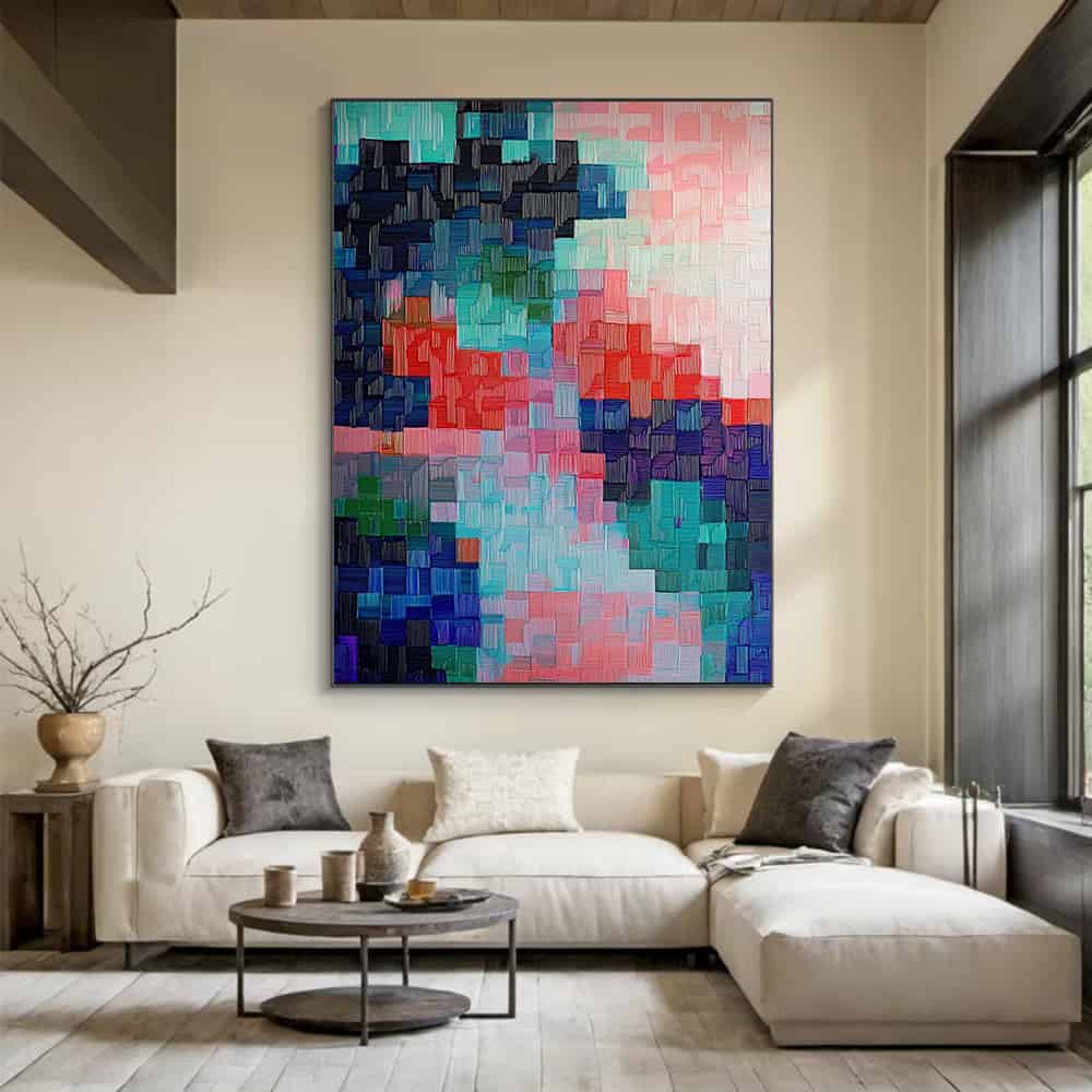 ABSTRACT ART "PIXELATED FLUX"