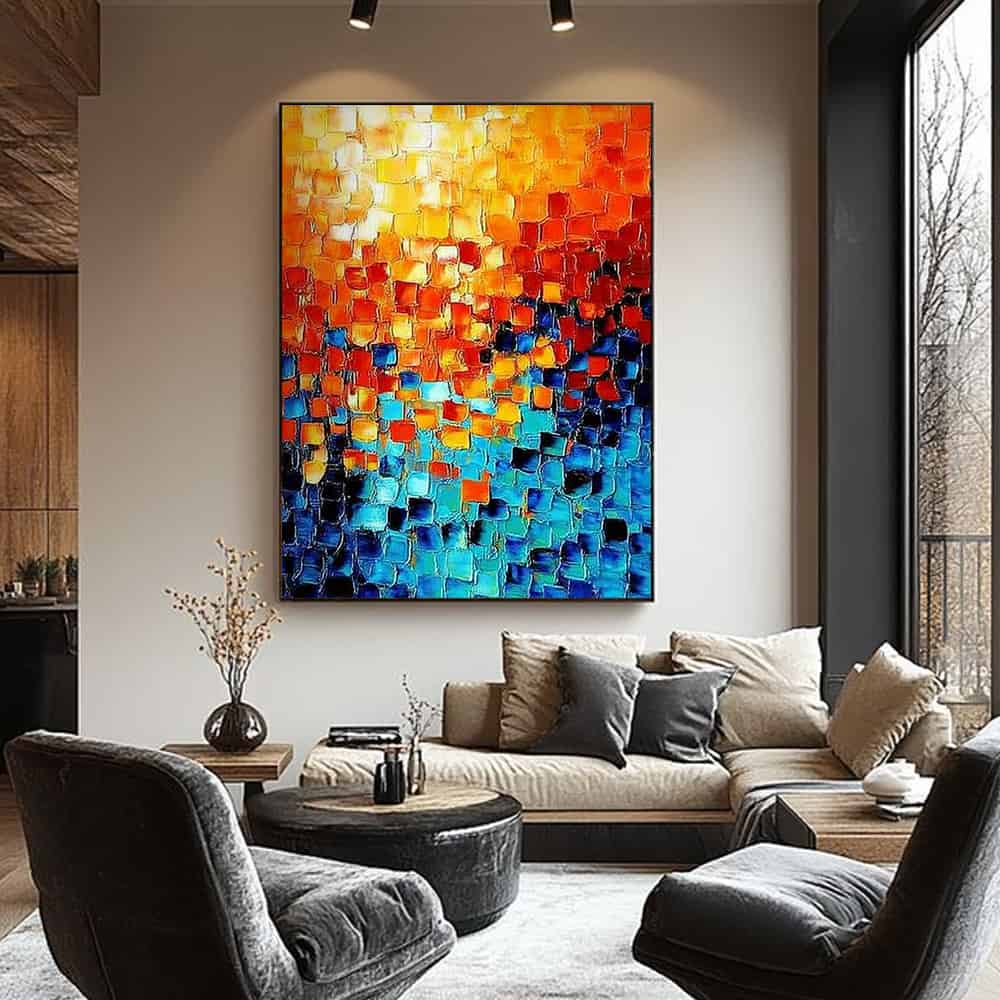 ABSTRACT ART "SOLAR CASCADE"
