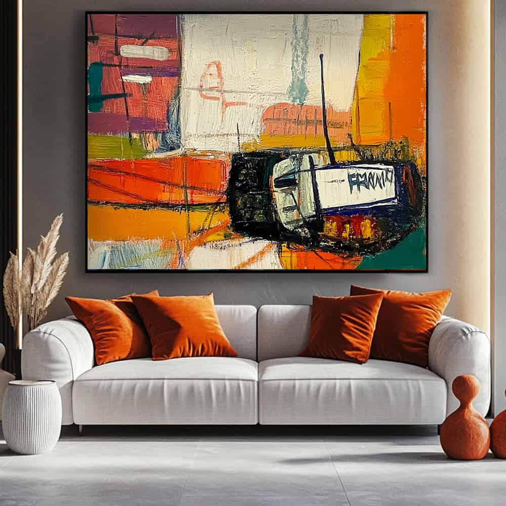 ABSTRACT ART "STATIC MESSAGE"