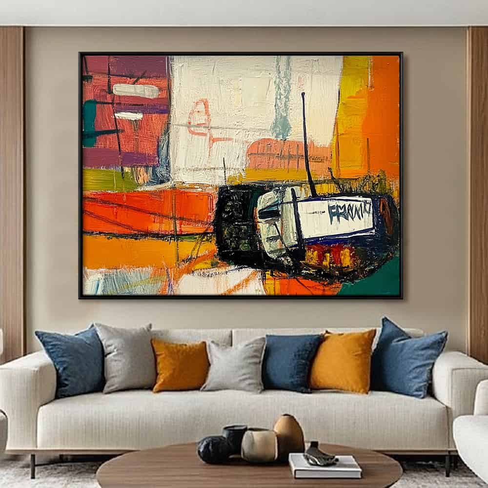 ABSTRACT ART "STATIC MESSAGE"
