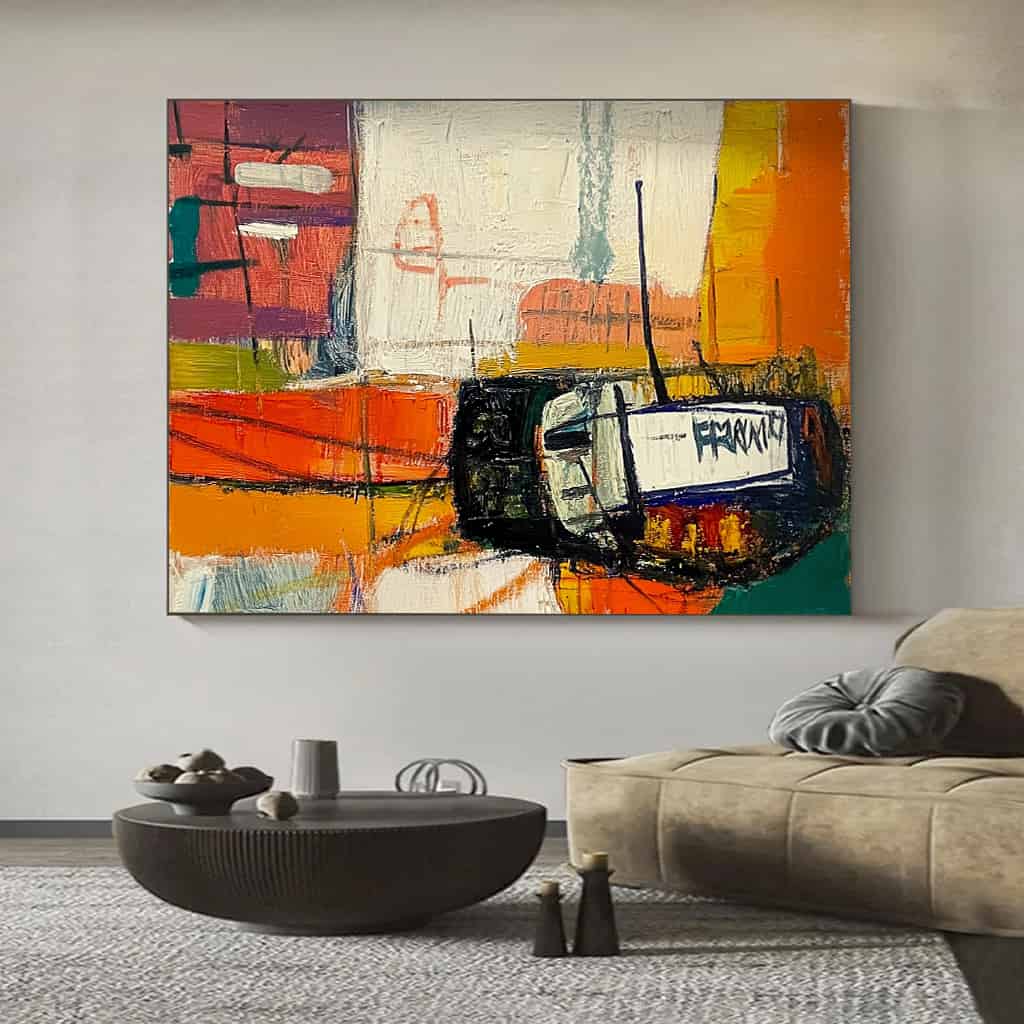 ABSTRACT ART "STATIC MESSAGE"