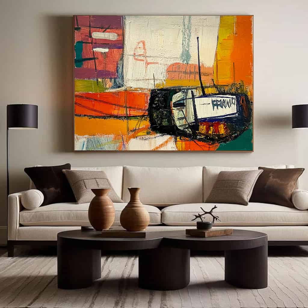 ABSTRACT ART "STATIC MESSAGE"